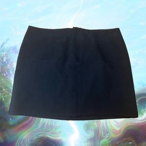Black A-Line Mini Skirt